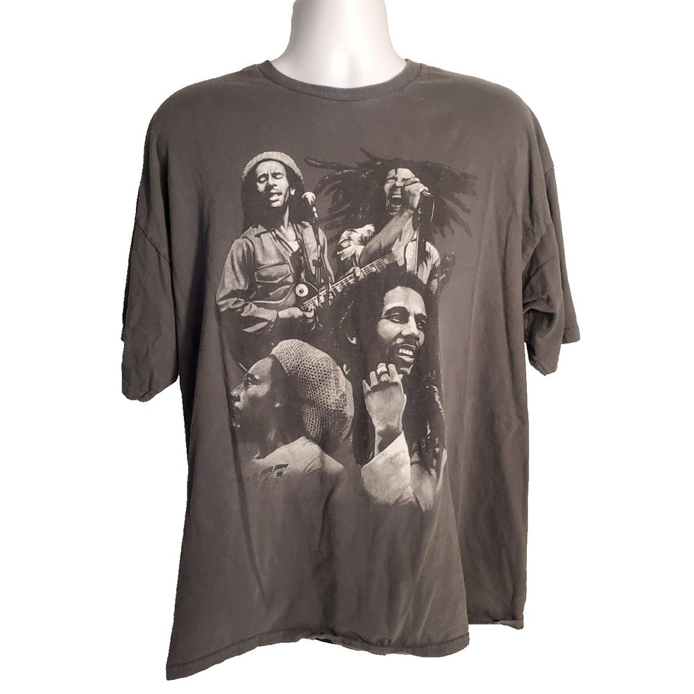 Bob Marley Portrait Reggae‎ Rock T-Shirt by Zion Rootswear Size XXL 2XL